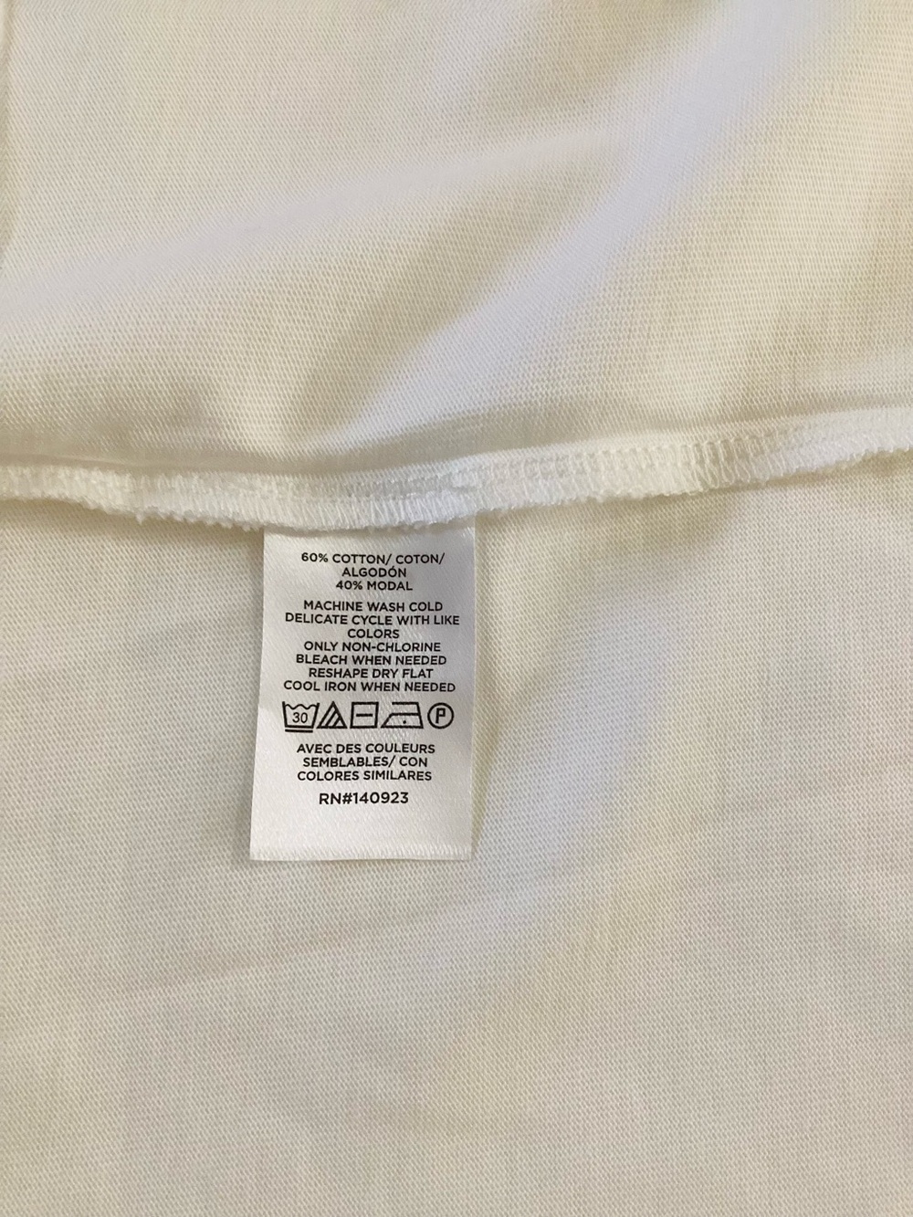 NWT LOFT XL White Modern Wedge Tee Cap Sleeve Top - Picture 5 of 6